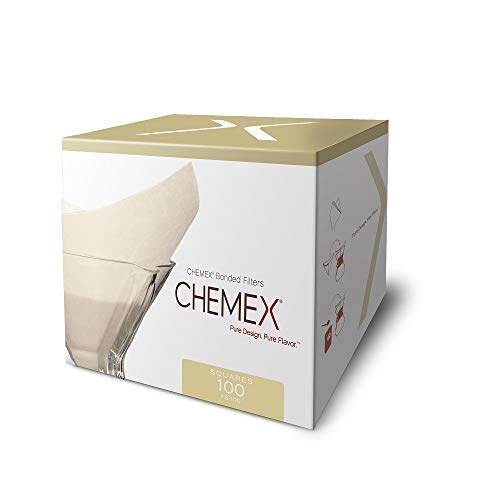 Chemex Classic Coffee Filters, Squares, 100 ct