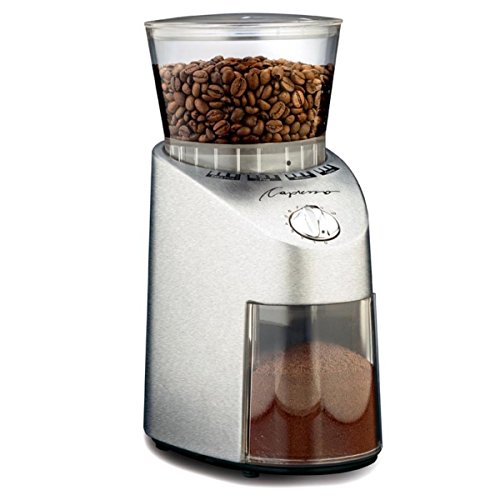 Capresso 565 Infinity Conical Burr Grinder with Brush and Cleaning Tab