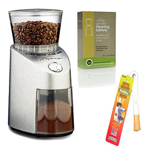 Capresso 565 Infinity Conical Burr Grinder with Brush and Cleaning Tablets